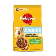 Pedigree száraz kutyaeledel Junior M/L Baromfi-Zöldség – 12 kg kutyaeledel