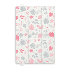 Pelenkázó alátét utazáshoz Floral szürke/rózsaszín pelenkázó matrac