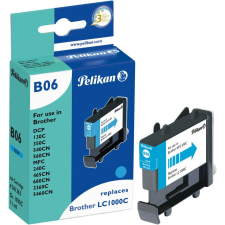Pelikan Printing Pelikan Patrone Brother B06 LC1000 cy cyan kompatibel (361363) nyomtatópatron & toner