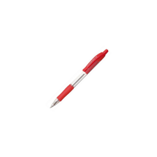 Penac Golyóstoll 0,7mm, piros átlátszó test, Penac CCH-3, írásszín piros toll