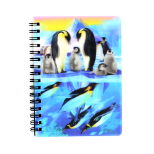 Penguin Plunge 3D spirál állatkerti szőnyeg füzet