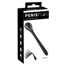 Penisplug Penis Plug Dilator - akkus húgycsővibrátor (0,6-1,1cm) - fekete vibrátorok