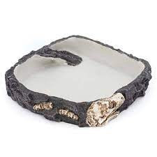 Penn Plax Reptology Kerámia Etető Itató Tál Hüllőknek 18x18x4cm (071973) hüllőfelszerelés