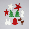 Pentacolor Kft. Filcfigura karácsonyi vegyes filcfigura ("C" vegyes, 9 db/cs) 35483