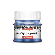 Pentacolor Kft. Pentart Metál kobaltkék színű akril bázisú hobbi festék 50 ml akrilfesték