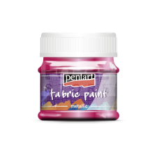Pentacolor Kft. Pentart Textilfesték metál pink 50 ml 9810 lakástextília
