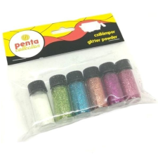 Pentart Csillámpor - halvány színek 6x3,5ml dekorációs kellék