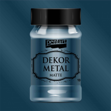 Pentart Dekor Metál matt festék 100ml OXFORD KÉK hobbifesték