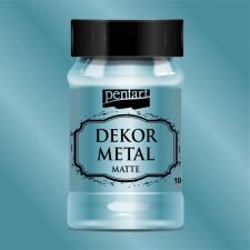 Pentart Dekor Metál matt festék 100ml TÜRKIZ hobbifesték
