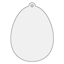 Pentart Fa figura - függeszthető tojás dekorációs kellék