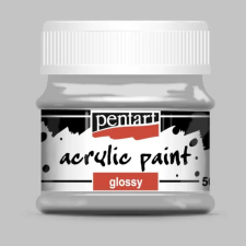 Pentart Fényes akrilfesték SZÜRKE 50ml | Pentart akrilfesték