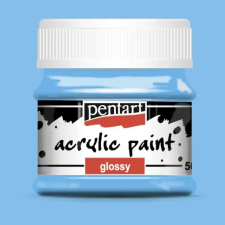 Pentart Fényes akrilfesték VILÁGOSKÉK 50ml | Pentart akrilfesték