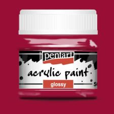 Pentart Fényes akrilfesték VÖRÖSBOR 50ml | Pentart akrilfesték