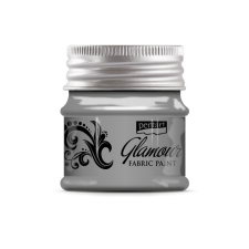 Pentart Glamour textilfesték 50 ml ezüst hobbifesték
