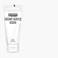 Pentart krémes akrilfesték selyemfényű 60 ml - FEHÉR akrilfesték