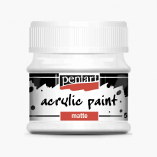 Pentart Matt akrilfesték - FEHÉR 50ml | Pentart akrilfesték