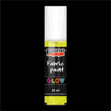 Pentart Sötétben világító 3D textilfesték 20ml - sárga textilfesték