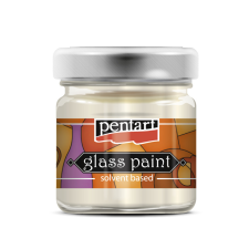 Pentart Üvegfesték 30 ml gyöngyház fehér - Glass Paint (1 db) üvegfesték