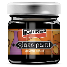  Pentart üvegfesték oldószeres 30 ml fekete üvegfesték