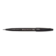 Pentel Ecsettoll, kalligrafikus hajlékony hegyű, Pentel SES15C-A fekete filctoll, marker