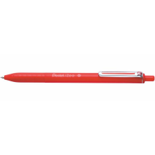 Pentel Golyóstoll, 0,35 mm, nyomógombos, PENTEL "iZee", piros toll