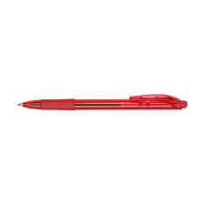 Pentel Golyóstoll, 0,35 mm, nyomógombos, PENTEL "BK417", piros toll