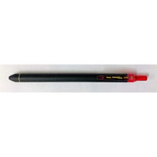 Pentel Golyóstoll nyomógombos 0,35mm, dokument toll blp437 energel pentel, írásszín piros toll