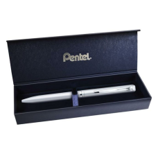 Pentel Rollertoll, 0,35 mm, rotációs, ezüst tolltest, PENTEL EnerGel BL-2007 kék (PENBL2007Z) toll