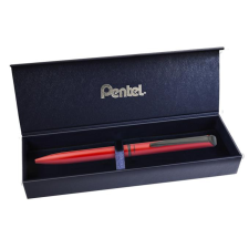 Pentel Rollertoll, 0,35 mm, rotációs, matt piros tolltest, pentel &quot;energel bl-2507&quot; kék bl2507b-ck toll