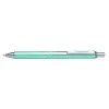 Pentel Rollertoll 0,35mm, fém aquamarine test, Pentel Energel BL407LS-A, írásszín kék