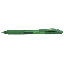 Pentel Zseléstoll, 0,35 mm, nyomógombos, PENTEL "EnerGelX BL107", zöld toll
