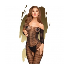 Penthouse lingerie Penthouse Dreamy Diva - cikk-cakkos, carmen overall (fekete) body