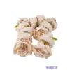  Peónia selyemvirág fej 9 cm - Bézs