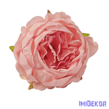 Peónia selyemvirág fej D5.5cm - Rózsaszín dekorációs kellék