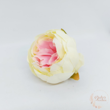  Peónia virágfej - 8 cm - vanília-rózsaszín dekorációs kellék
