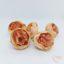 Peony virágfej - 5 cm - antik barack dekorációs kellék