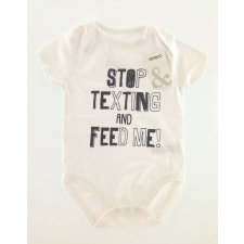 Pep&Co Pep&Co feliratos fehér body - 74 kombidressz, body