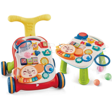Pepita 3in1 interaktív Járássegítő és asztalka #piros tili toli