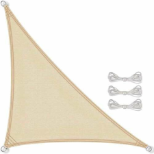 Pepita vízálló háromszög Napvitorla 7x5x5m 160g/m2 - bézs kerti bútor