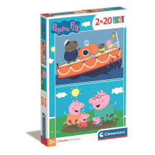 Peppa malac Free Day 2x20 db-os puzzle Clementoni puzzle, kirakós