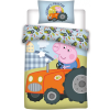 Peppa malac George's Tractor gyerek ágyneműhuzat 100×135cm, 40×60 cm