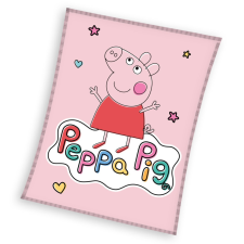 Peppa malac Happy coral fleece polár takaró 110x140cm lakástextília