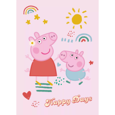 Peppa malac Happy Days polár takaró 100x140cm lakástextília