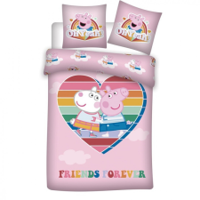 Peppa malac Love ágyneműhuzat 140×200cm, 63×63 cm microfibre lakástextília