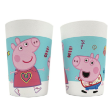  Peppa malac Messy Play műanyag pohár 2 db-os szett 230 ml party kellék