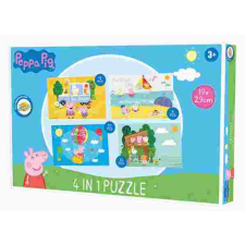  Peppa malac puzzle 4 az 1-ben puzzle, kirakós