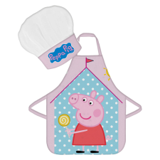 Peppa malac Seaside gyerek kötény 2 darabos szett konyhakészlet