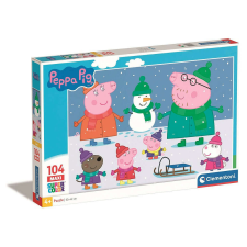 Peppa malac Snow 104 db-os maxi puzzle Clementoni puzzle, kirakós