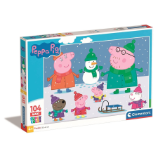  Peppa malac Snow 104 db-os maxi puzzle Clementoni puzzle, kirakós