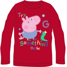 Peppa malac Something New Red gyerek hosszú póló, felső 5 év / 110 cm